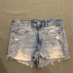 American Eagle Outfitters Light Blue Jean Shorts
